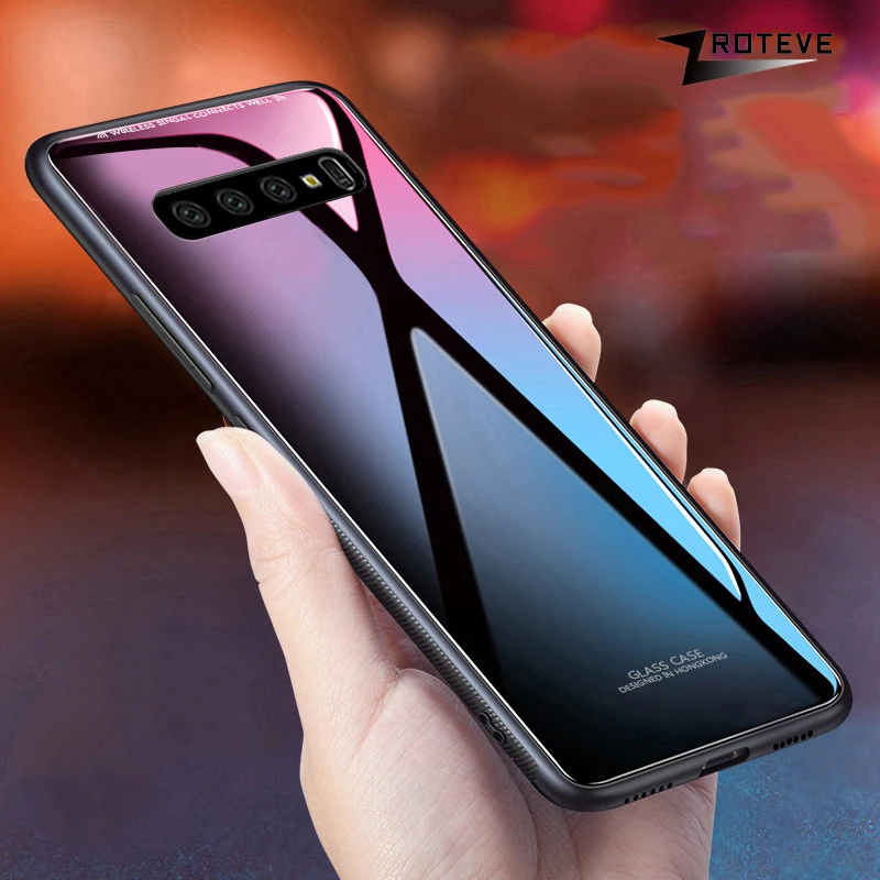 Чехол для Samsung Galaxy S10 пленка из закаленного стекла Note 20 10 Lite чехол S20 FE S21 Ultra S9