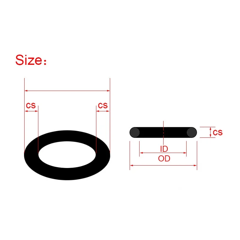 Комплект уплотнительных колец резиновая уплотнительная шайба