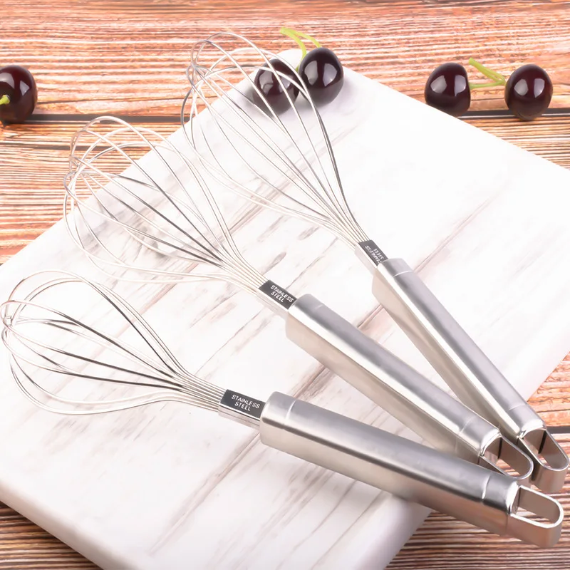 

Stainless Steel Whisk Home Kitchen Gadget Manual Egg Separator Hotel Dessert Baking Gadget Flour Mixer