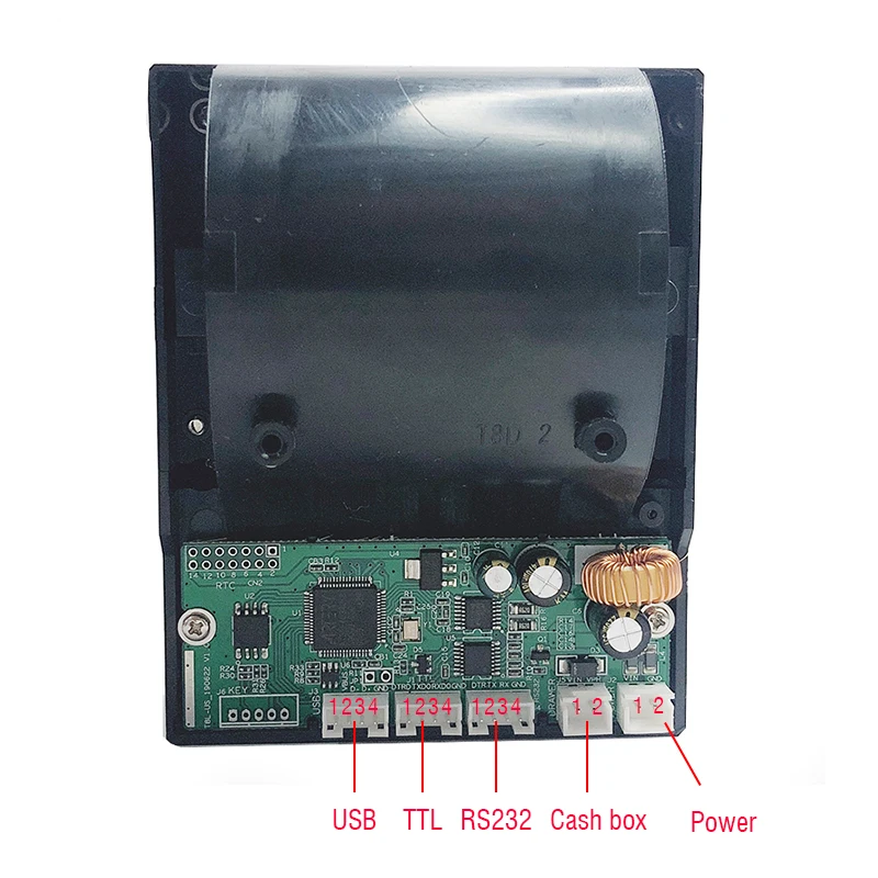 Встроенный ресиверный принтер 12 В 2 а 57 мм с TTL RS232 USB-портом для Windows Liunx Android Arduino |
