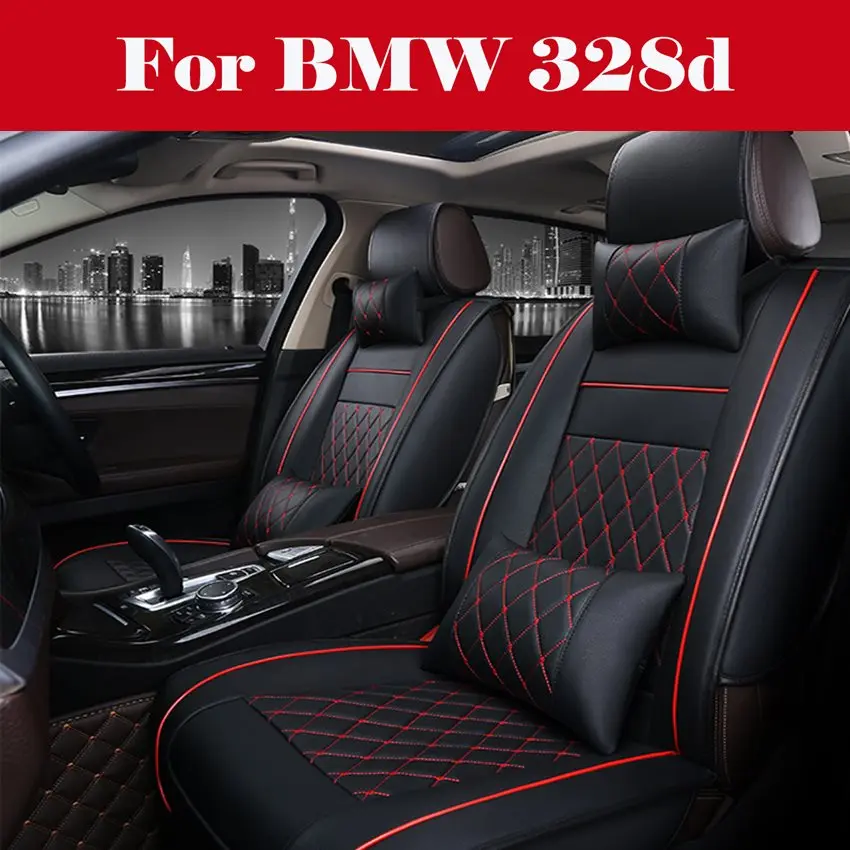 

Luxury Leather car seat cover 4 Season ( Front + Rear ) Special Leather car seat covers auto accessories For BMW 328d