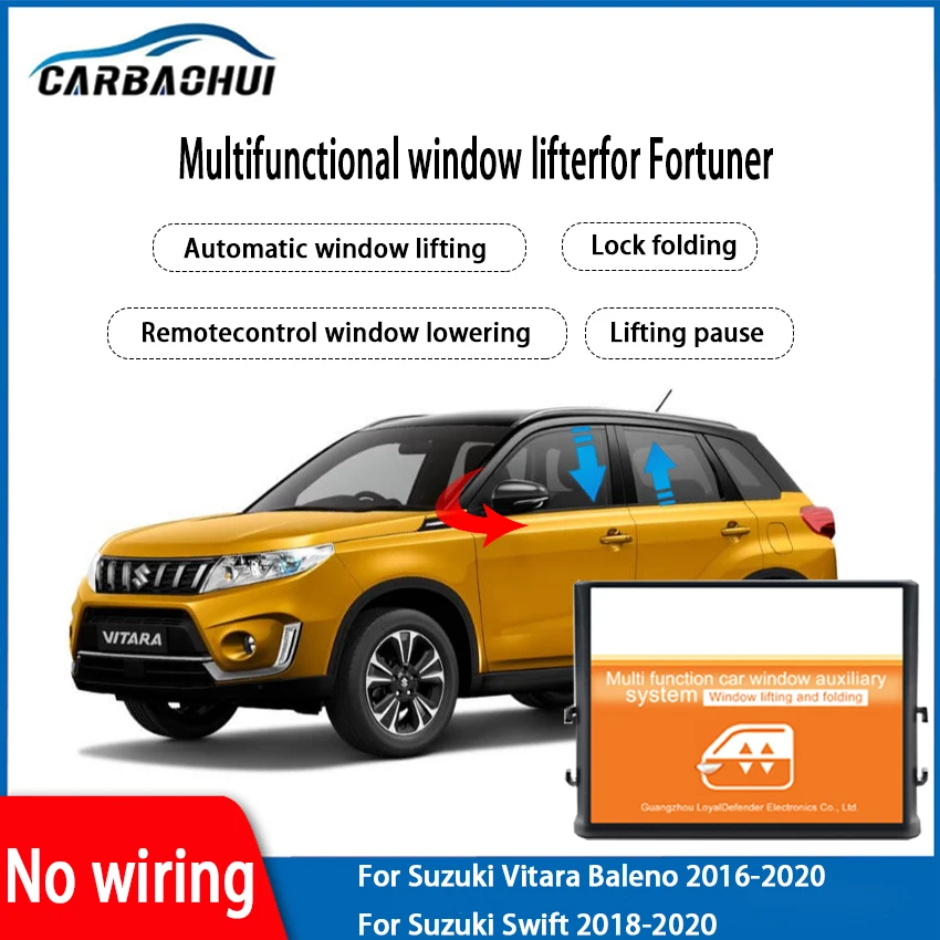 

Автоматическое открытие окна + зеркало складной модуль окна для Suzuki Vitara Baleno 2016 ~ 2020 Swift 2018 2019