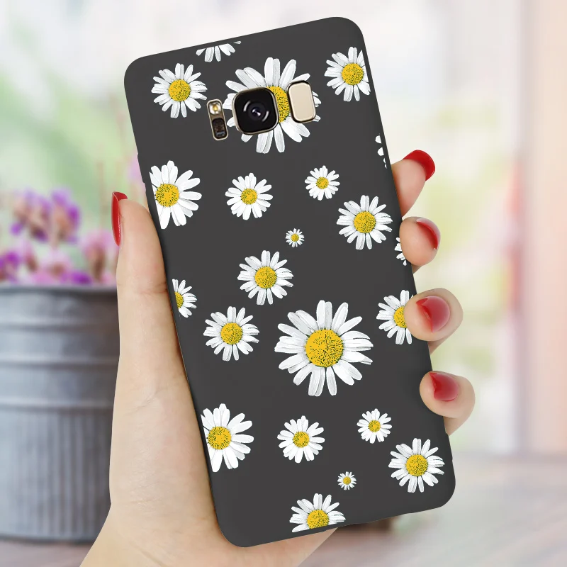 Мягкий Силиконовый ТПУ чехол с цветочным рисунком для Samsung Galaxy A7 A6 A8 + Plus 2018 M11 M21 M30s