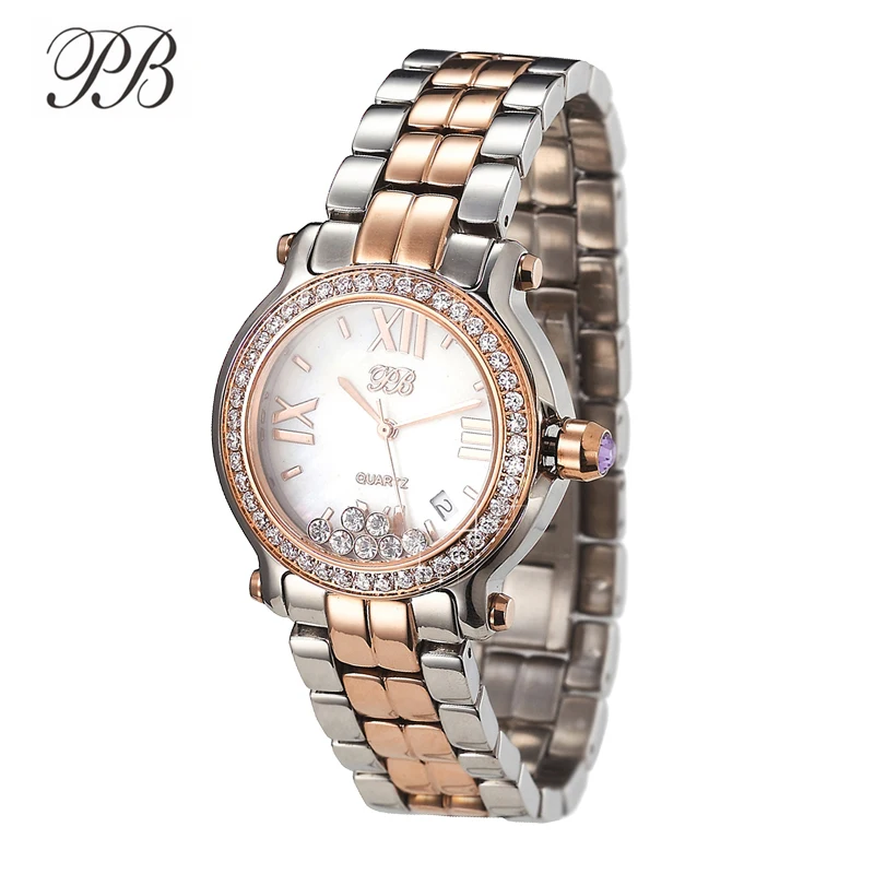 Watch for Women Rolling Crystal Stainless Steel Band Purple Crown Dress Fashion Ladies Watch Watches for Women Luxury Brand enlarge