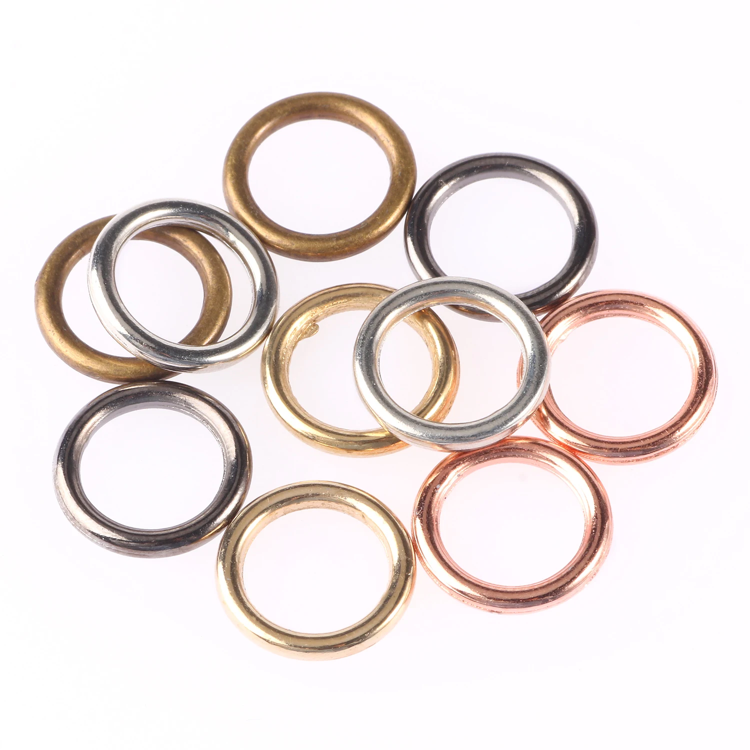 

300-100pcs Multicolor Closed Rings Circle Earring Hoops Round Spacers Loops Connectors For Jewelry Making Accessories Supplies