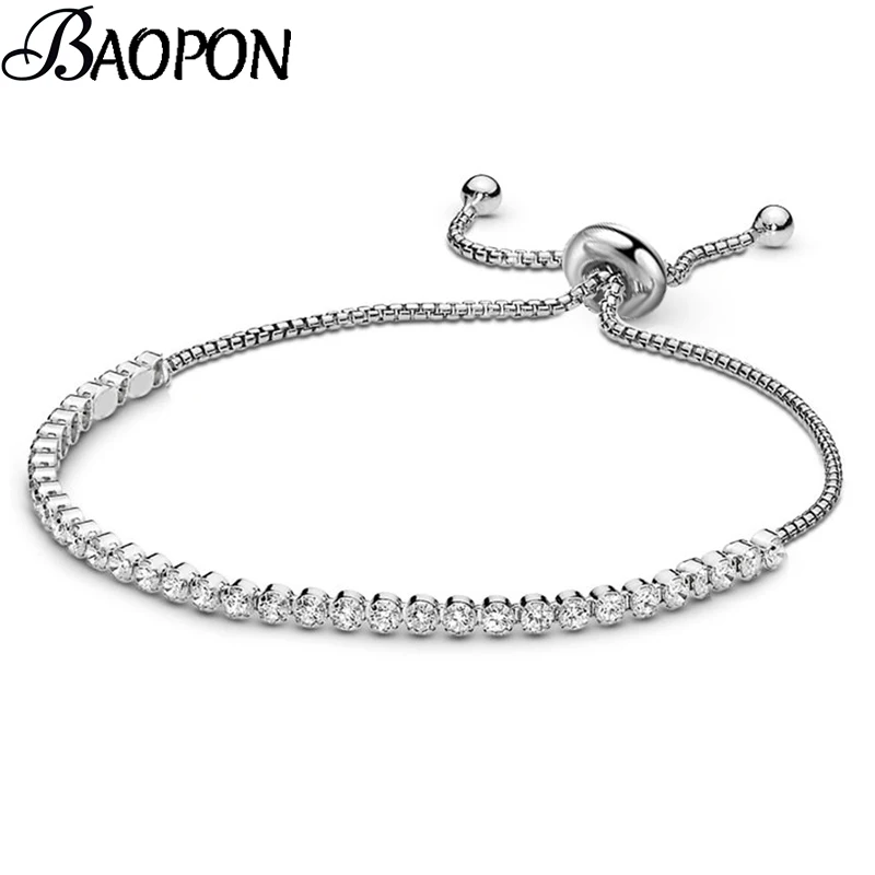 BAOPON 2021 новый стиль очаровательные браслеты 6 цветов кубический цирконий цепочка