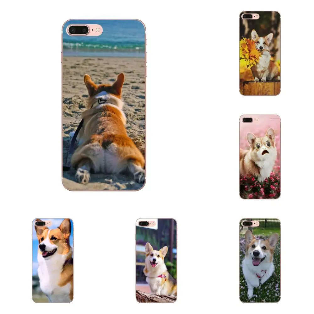 Цветные ТПУ чехлы Corgi для Sony Xperia Z Z1 Z2 Z3 Z4 Z5 compact Mini M2 M4 M5 T3 E3 E5 XA XA1 XZ|Бамперы| |