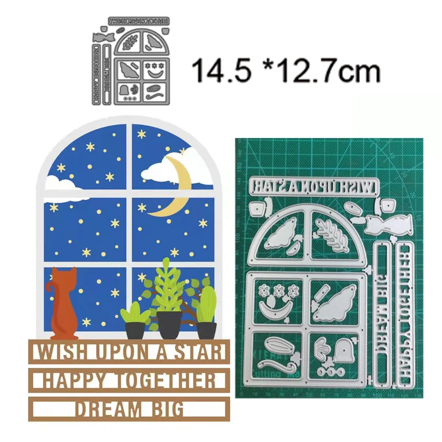 

Wreath of leaves metal template die cutting die scrapbook die-cut photo album paper card craft embossing