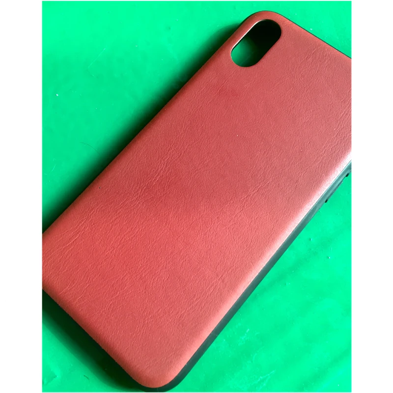 Роскошный чехол для IPhone 11 pro 7 8 Plus X XS Max XR кожаный чехол пуховая чистая зернистая задняя крышка для смартфона корпус из натуральной воловьей кожи - Цвет: Красный