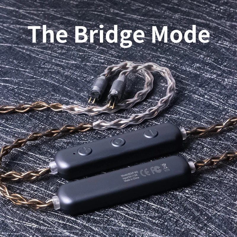 BGVP M3 Ture беспроводной Bluetooth-совместимый 5 2 одиночный медный посеребренный кабель
