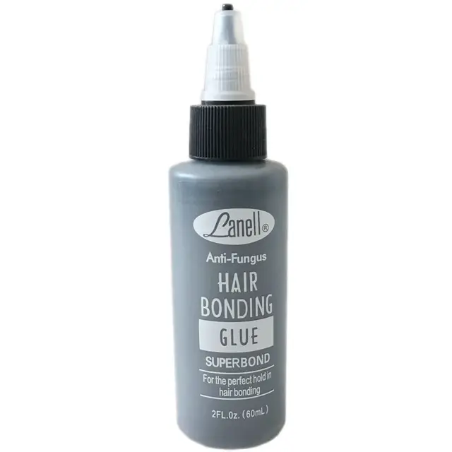 1 bottle 2 oz 60 ml lanell black hair weaving bond anti-fungus hair bonding glue