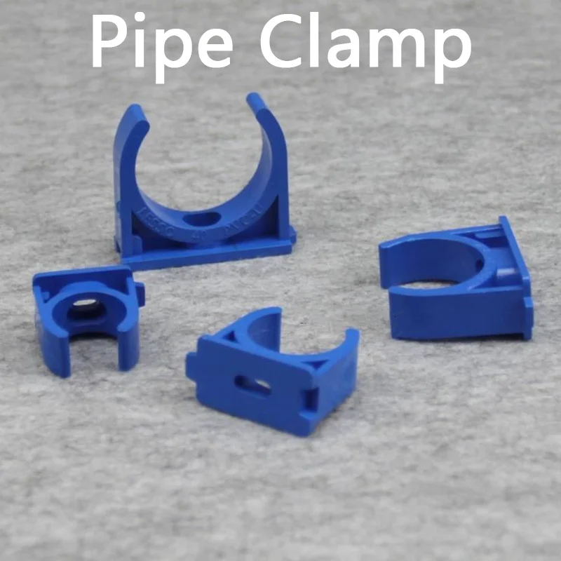 PVC Pipe Clamps Water Pipe Support PVC Pipe Connectors Garden Irrigation Tube Bracket Pipe Fittings 5 Pcs