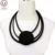 Ожерелье-чокер UKEBAY женское, резиновое ожерелье с круглой подвеской, Готическая цепочка для свитера, этническая бижутерия, ошейники - изображение