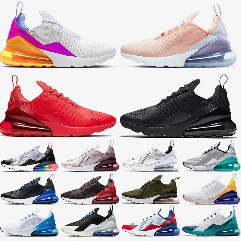 

Top Quality 270s Running Shoes Women Light Bone Triple White Black Red Punch Tea Berry 270 Trainers Sports Sneakers
