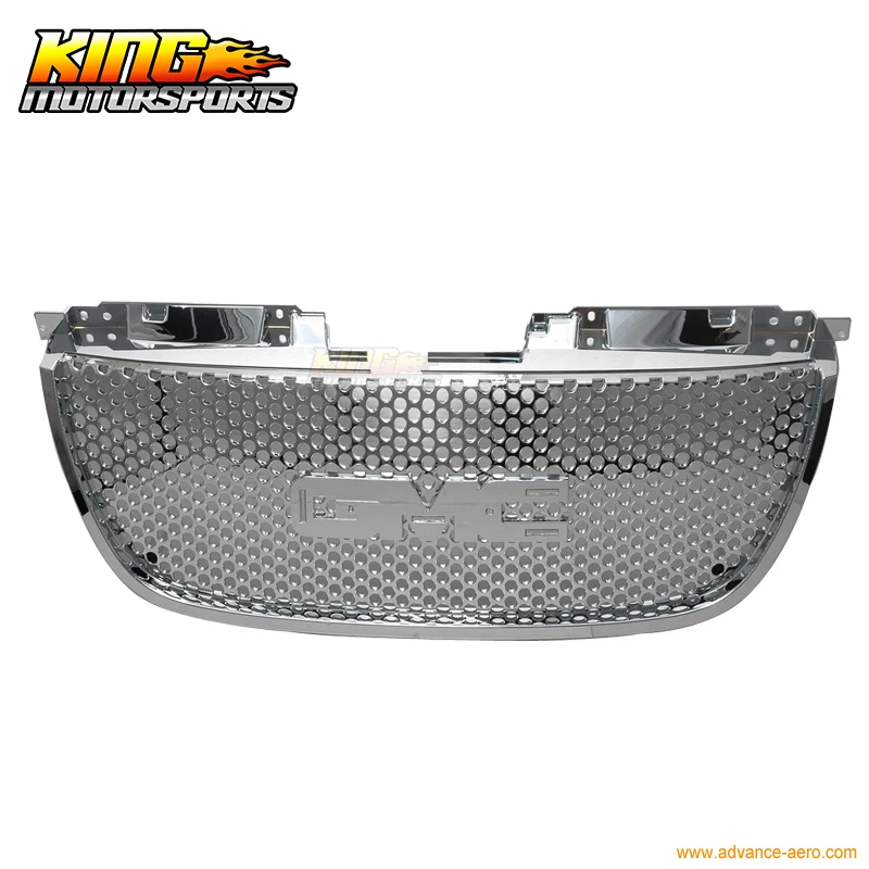 Подходит для 2007 2012 07 13 GMC Yukon Denali Chrome ABS передний бампер решетка 2008 США Внутренняя