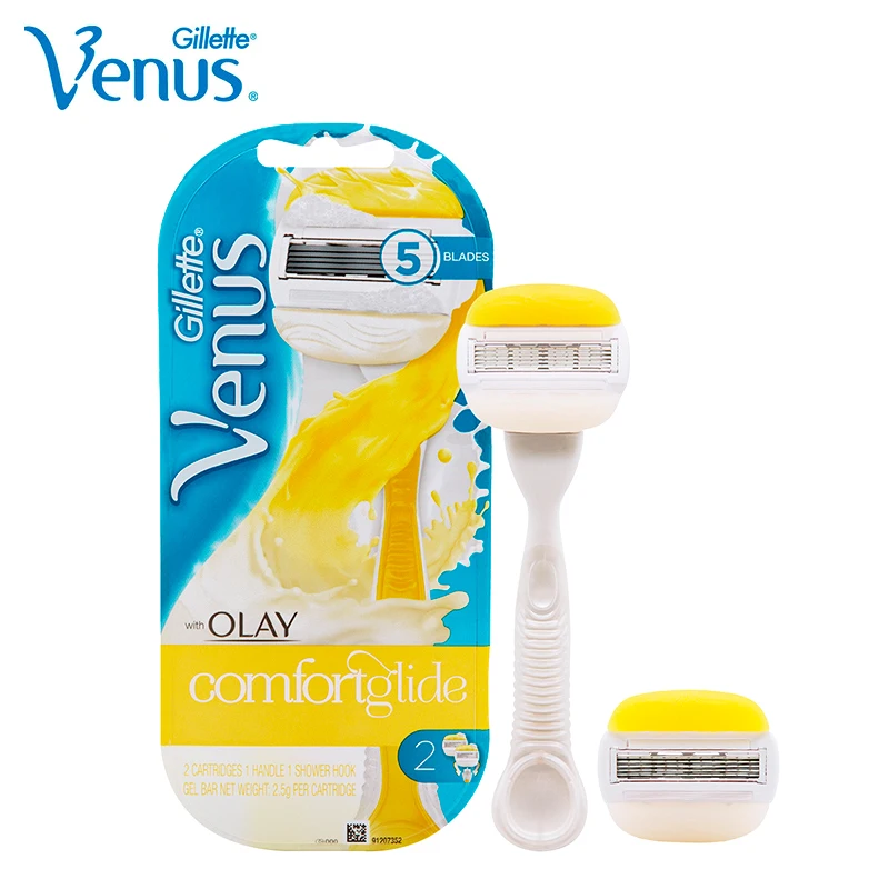 Бритва Gilltte Venus, Olay, комфортное скольжение, Женская Классическая безопасная бритва, лезвия для бритья, бритва для волос, бритва для Girl1Razor Holder2, лезвия для бритвы