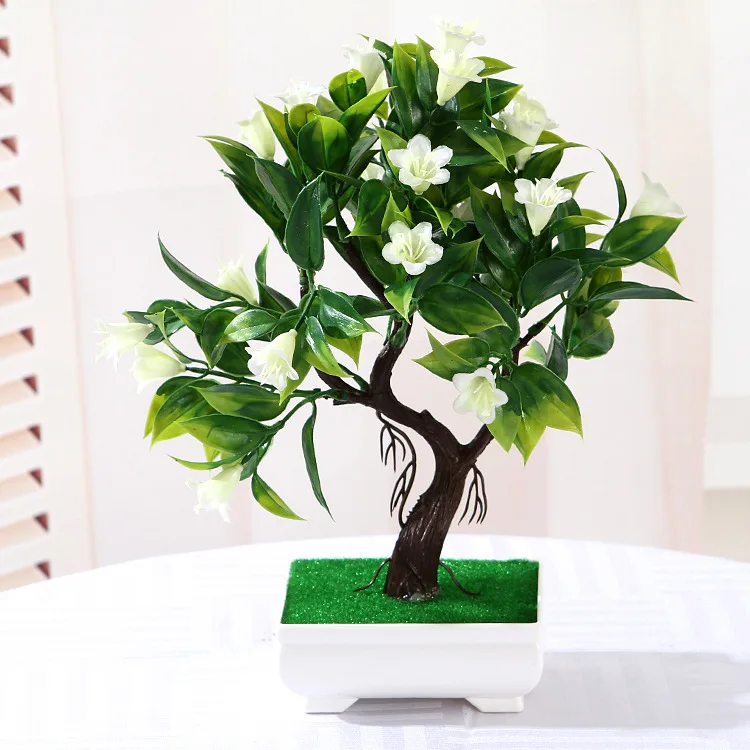 Искусственные цветы в горшках поддельные растения бонсай для дома Decoraiton креативные декоративные украшения вечерние украшения для сада и офиса