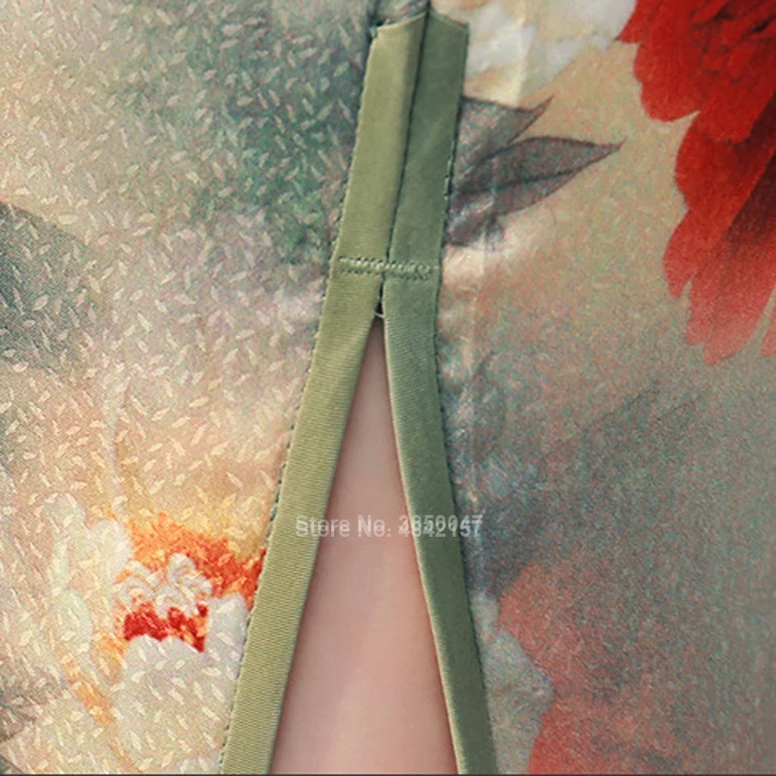 Новинка 2021 традиционное китайское платье Чонсам для женщин с цветочным принтом