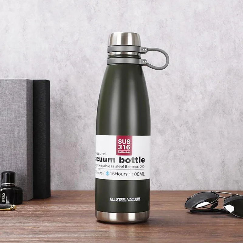 Термос с двойными стенками и логотипом на заказ изолированная вакуумная колба