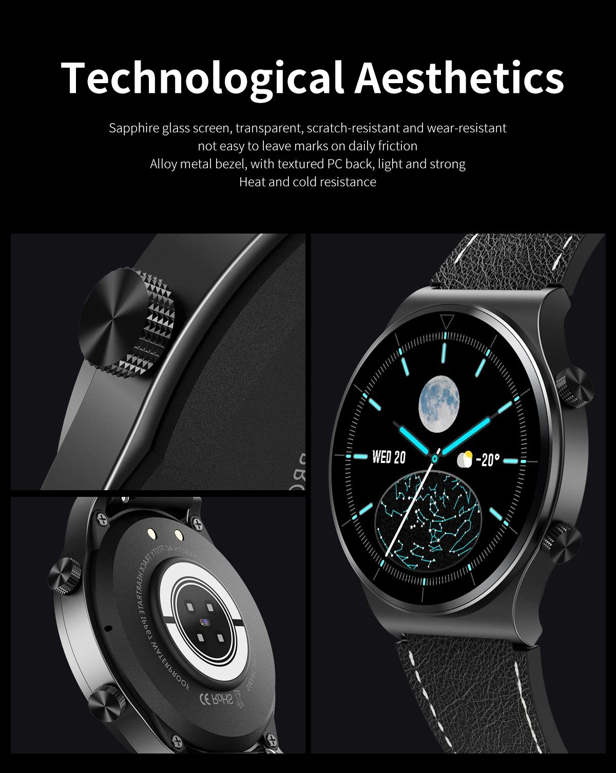 

M99 Smart Watch Custom Dial Bluetooth Call 24h Heart Rate Monitor Sport Modes 7 Days Work Time Business Men smartwatch 2021