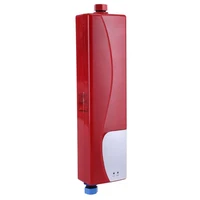 3000 w electronic mini water heater without tank with air valve 220 v with eu plug for home kitchen bath red socialme