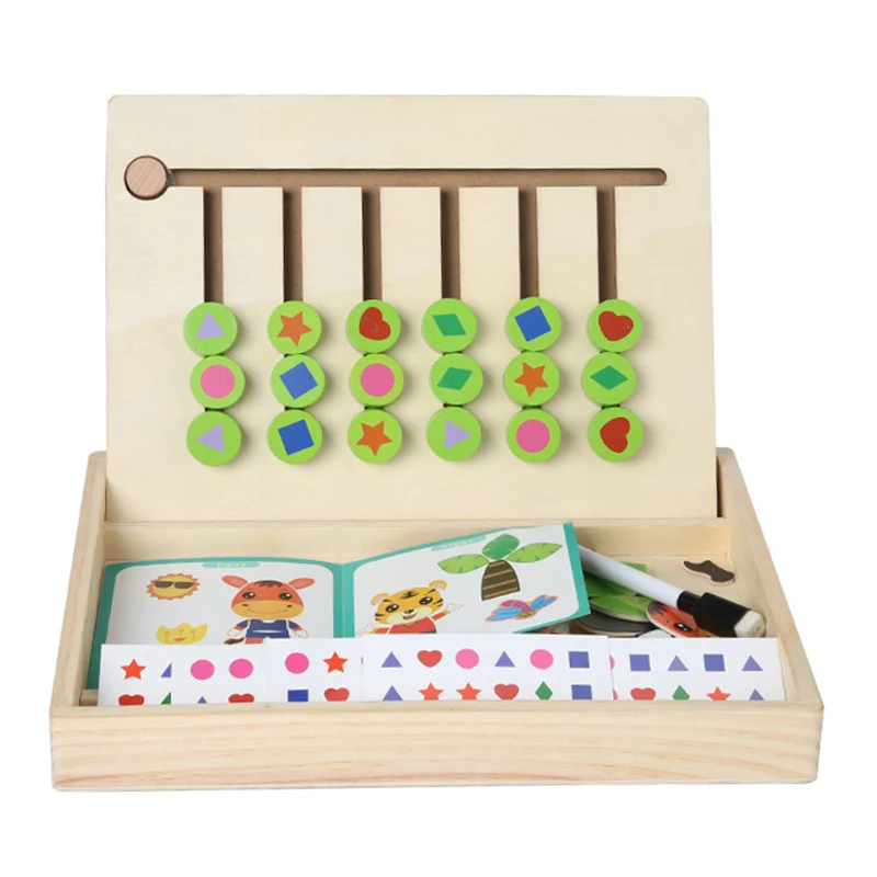 

1 Set Kid Wooden Toy Math Matching Game Logical Thinking Training Early Education M09