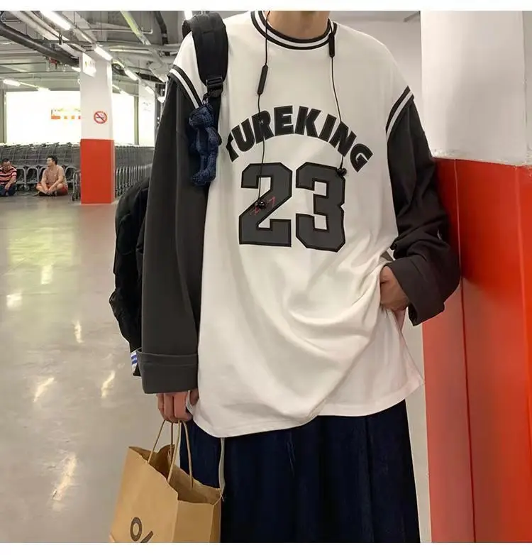 Новинка 2021 года толстовка с капюшоном Свободный Топ из двух предметов вышивкой