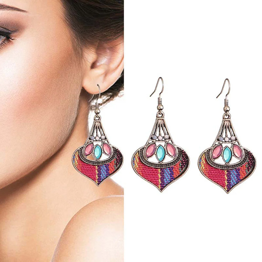 

Оригинальные этнические стильные женские веерообразные разноцветные полимерные экзотические серьги Ретро Винтажные Украшения для женщин