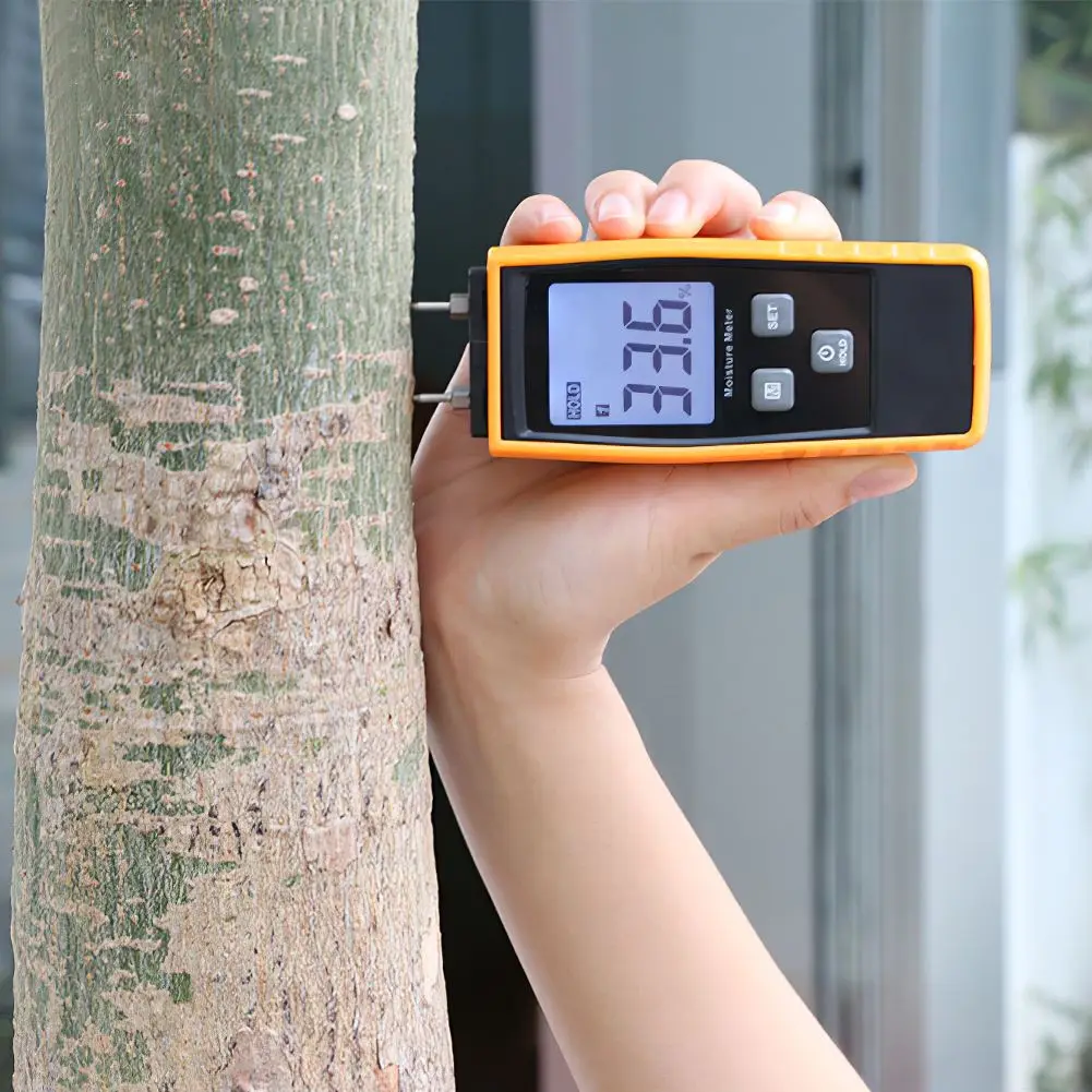 

LCD Moisture Meter Digital Wood Moisture Meter 0-80% Hygrometer Humidity Woodworking Tester Measuring Tool Wooden Moisture Meter
