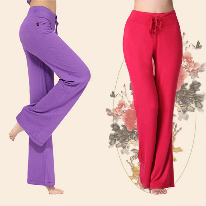 Дышащие спортивные Леггинсы с широкими штанинами для фитнеса женские эластичные