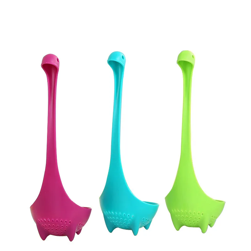 Swan Shaped Soup Colander Spoon Long Handled Dipper Ladle Colander Tableware Dinnerware Reusable Ladle Kitchen Gadgets Tools