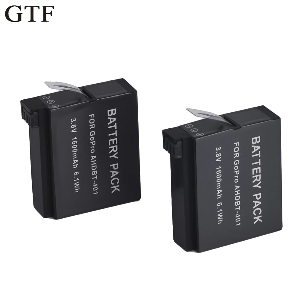 

GTF gopro hero 4 ahdbt-401 ahdbt401 ahdbt 401 1600 mah rechargeable digital camera battery for go pro gopro hero4 hero 4 battery