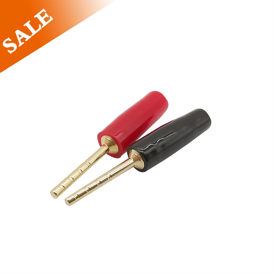 1/2 пар 2 мм маленький разъем типа банан позолоченный Банановый Hi-Fi динамик