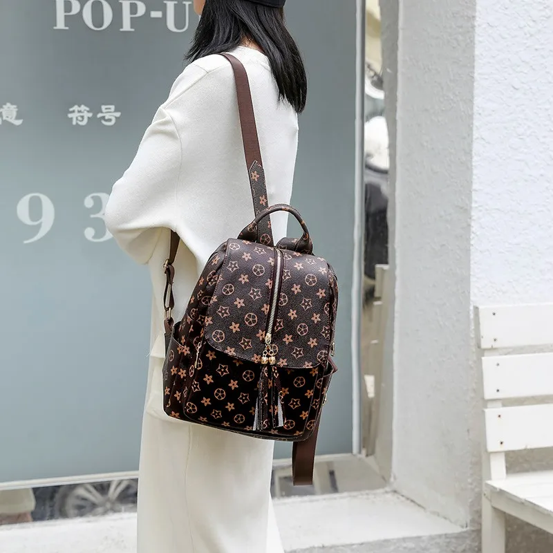 

Women's fashion leisure backpack Single Shoulder Handbag