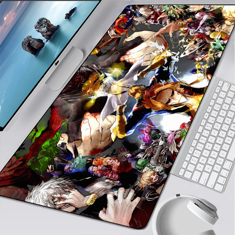 

My Hero Academia Large Mousepad Anime Gamer Gaming Mouse Pad Computer Accessories Big Keyboard Laptop mouse pad gift