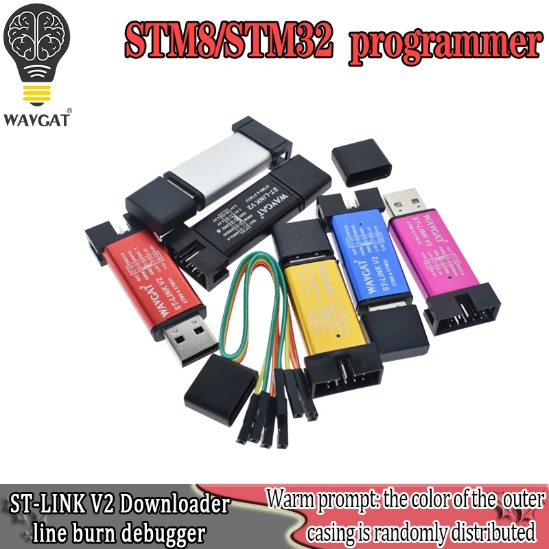 Симулятор загрузки ST-Link V2 stlink mini STM8STM32 с крышкой | Электронные компоненты и