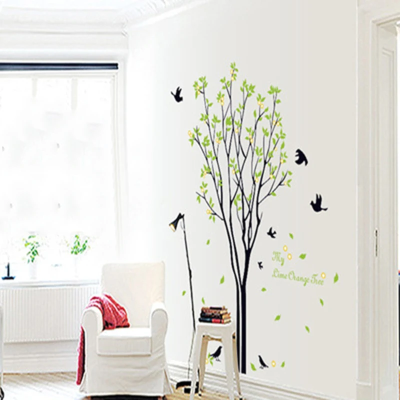

Green Tree Bird DIY Removable Art Wall Sticker Decal Mural Home Room Decoration