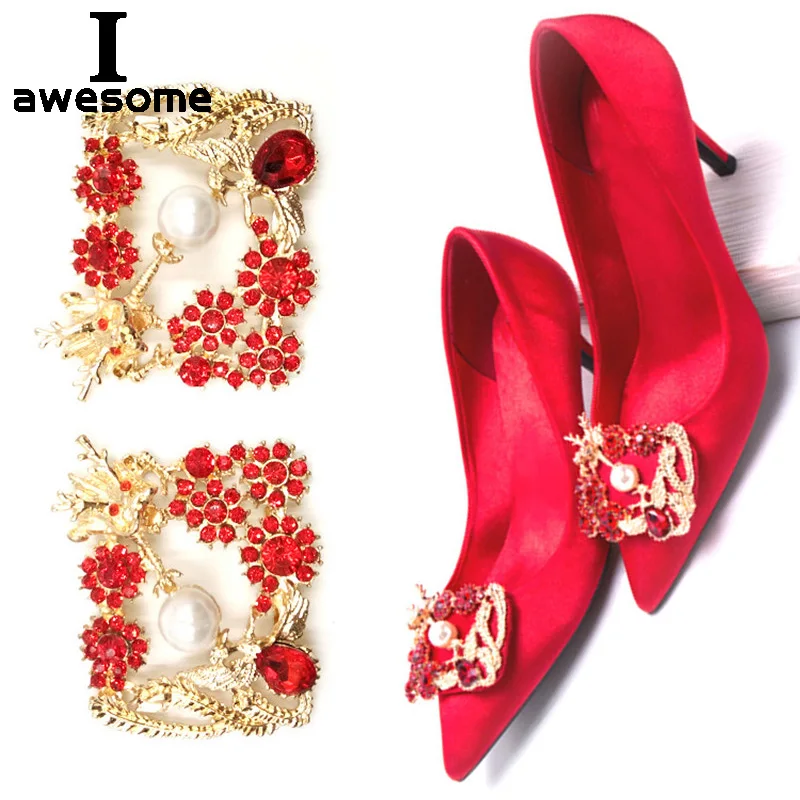 Красные аксессуары сделай сам в китайском стиле с золотым Драконом Фениксом для