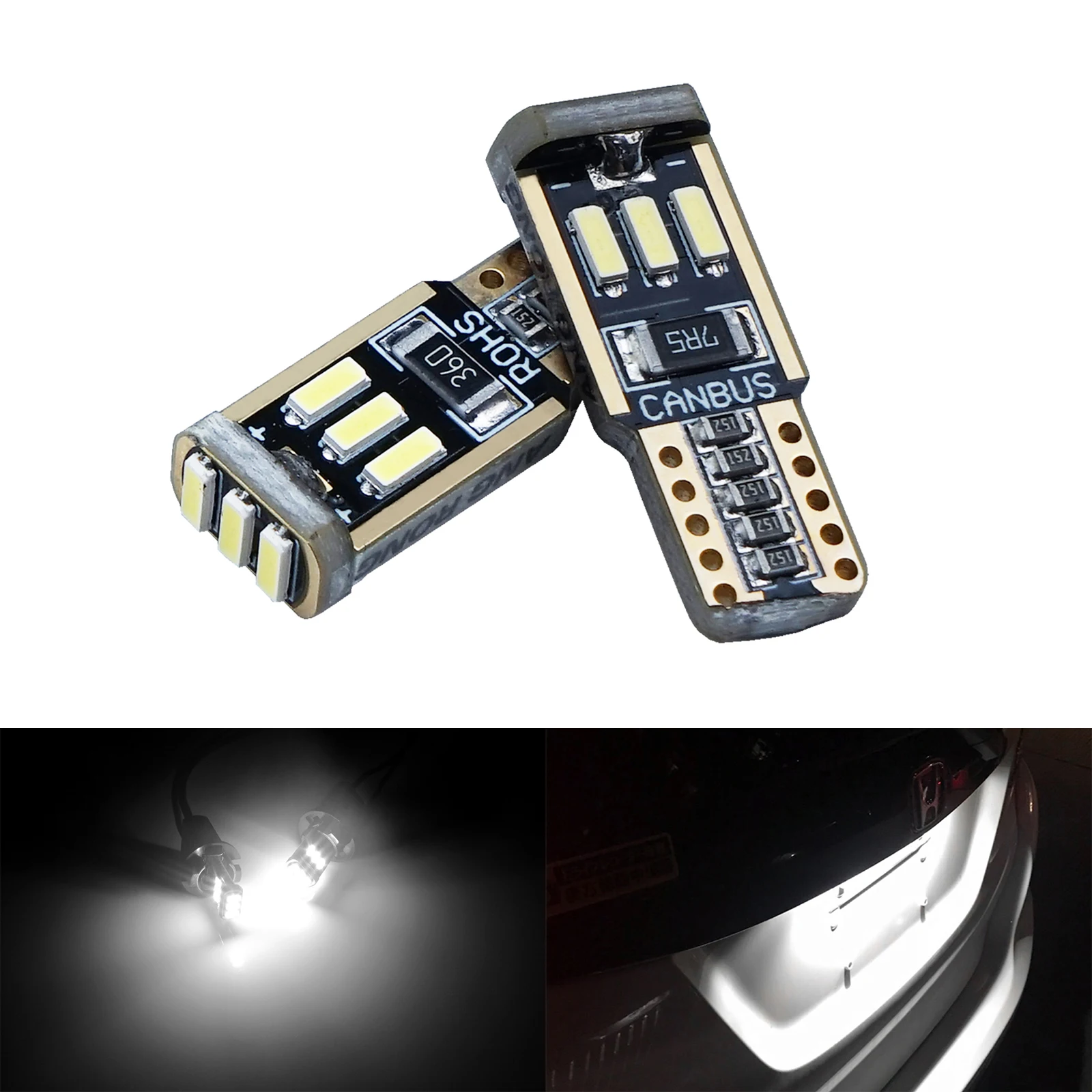 

ANGRONG 2 шт. 194 501 T10 W5W 9 SMD светодиодный ная лампа, боковая внутренняя номерная табличка, светильник пы белого света