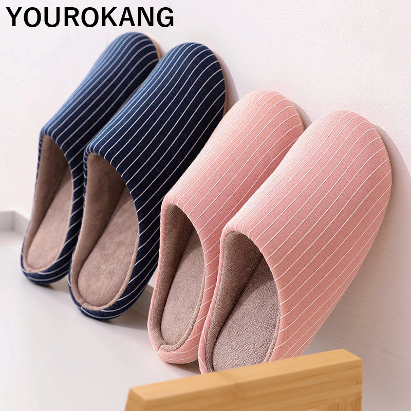 

Men Home Slippers Winter Warm Male Shoes Indoor Soft Mute Flip Flops Japanese Style Silent Unisex Couple Plush Footwear Hot Sale