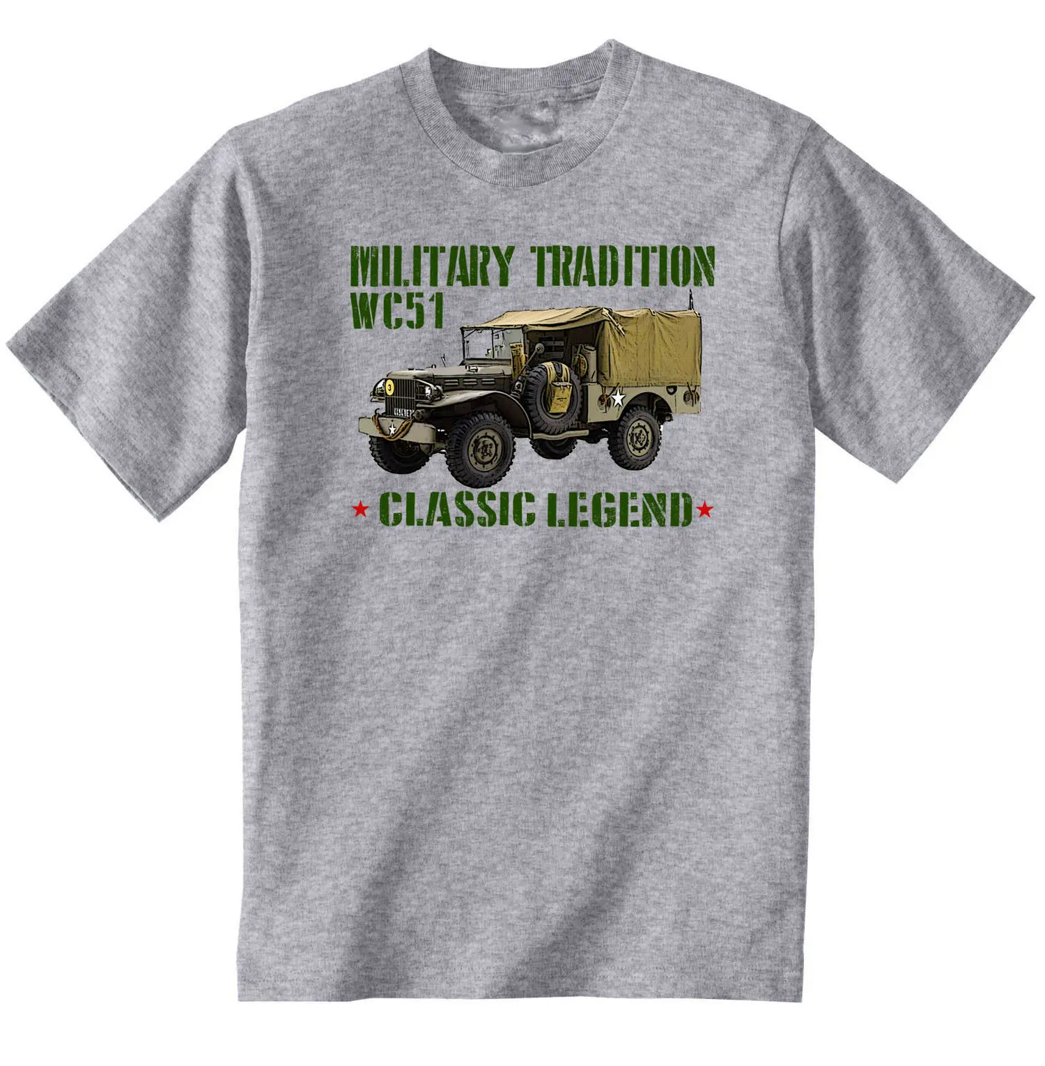 

Vintage Inspired military tradition WC51 classic legend American Car T-Shirt. Summer Cotton Short Sleeve O-Neck Mens T Shirt New
