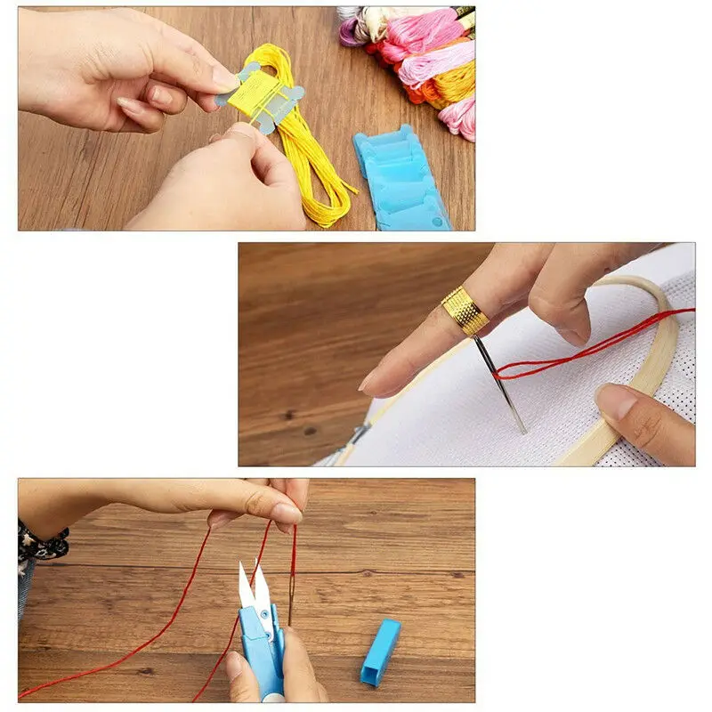 Лидер продаж набор инструментов для шитья сделай сам волшебная ручка вышивки с 12