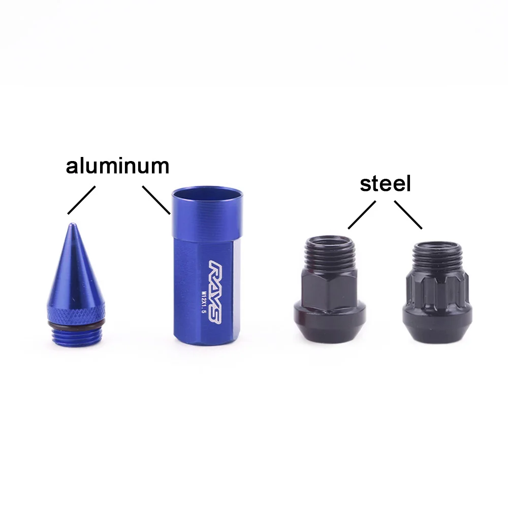 RASTP алюминиевый сплав лучи гоночная композитная гайка Противоугонная стальная