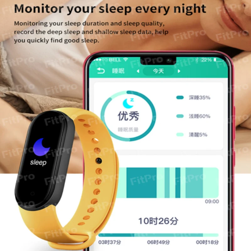 Смарт-браслет M6 с пульсометром и тонометром фитнес-трекер смарт-браслет для IPhone