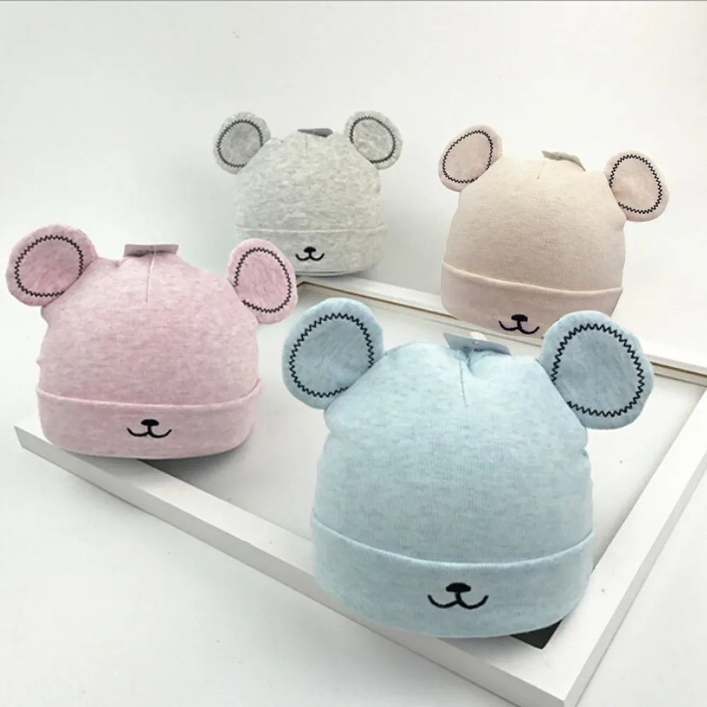 Детские теплые шапки для маленьких девочек и мальчиков зимняя Милая Шапка-бини с