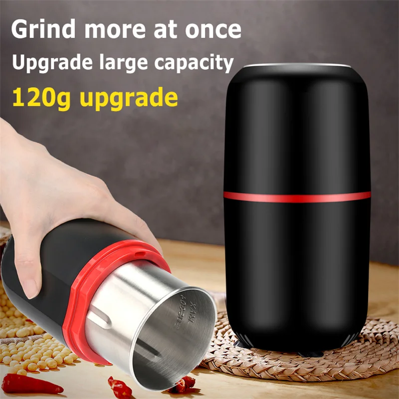 - Portable miniature electric coffee grinder, Chinese herbal medicine
and nut coffee grinder, multifunctional salt and pepper