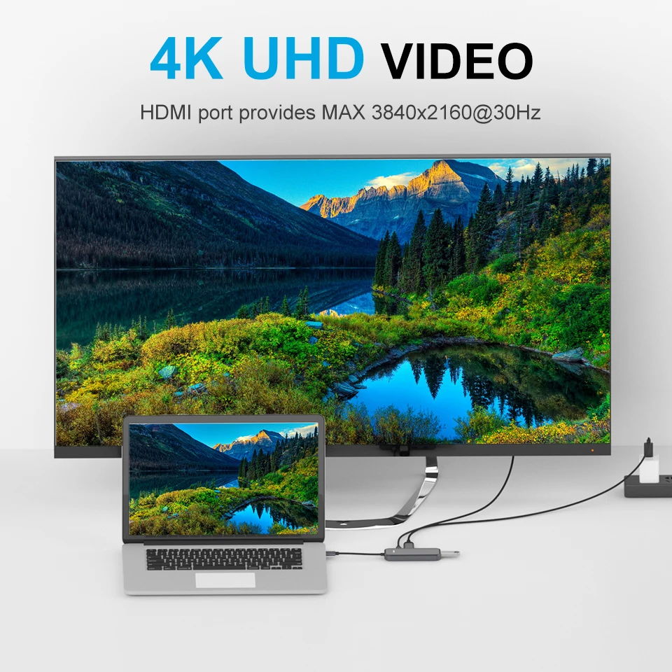 USB-хаб QGeeM для Macbook Pro разветвитель с разъемом USB 3 1 Type-C 0 HDMI PD адаптер iPad OTG зарядная