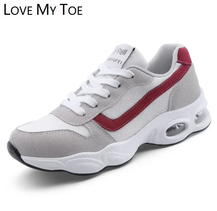 Модная Повседневная дышащая спортивная женская обувь на плоской платформе для