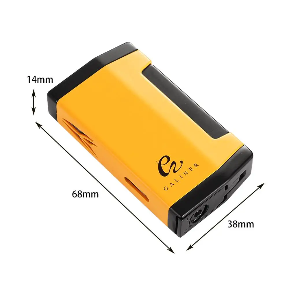 Металлическая зажигалка для сигар GALINER 3 струи пламени Бутановая Зажигалка