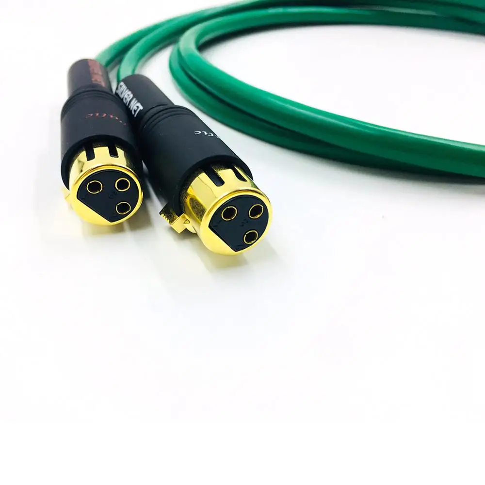 

Colleimage 1 pair 2328 Hifi XLR Female to RCA Male Cable 5N OCC Hifi 2 Rca to 2 Xlr Cable